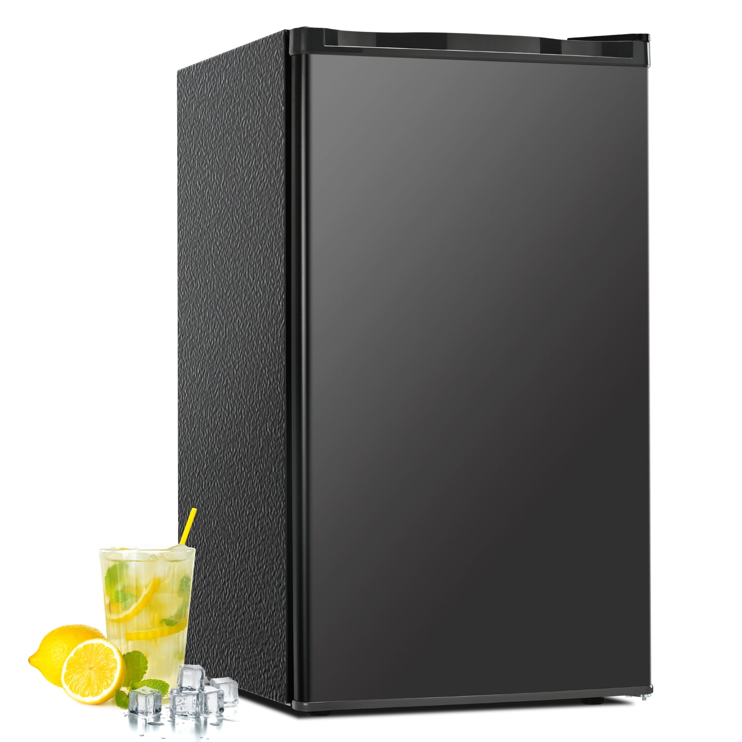 Simzlife 3.2 Cu.ft Mini Fridge with Freezer, Compact Design with Single Door , 19.3 in D, 31.9 in H