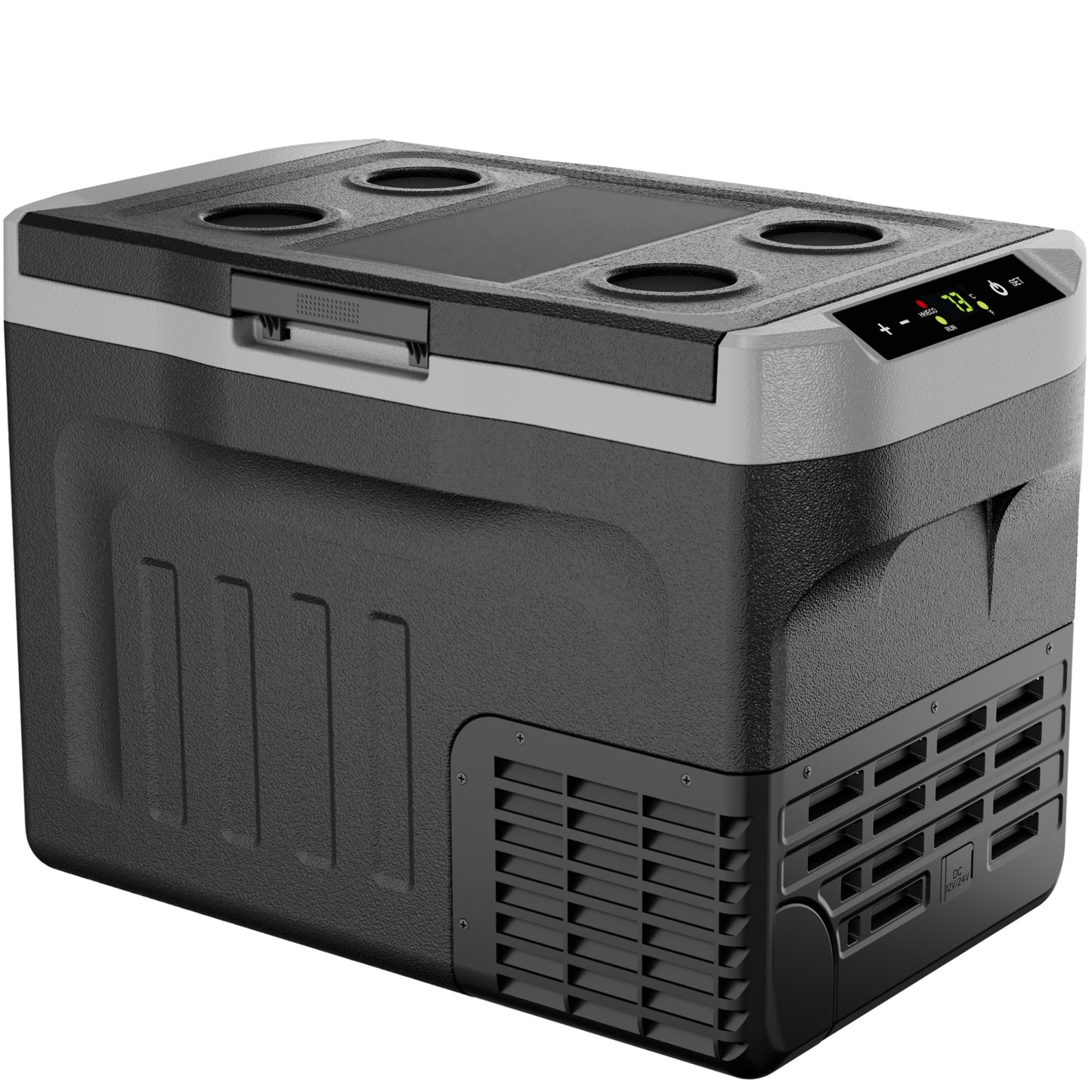 Simzlife 12 Volt Refrigerator 12V Car Fridge 22 Quart Portable Freezer Compressor Cooler 12/24V DC 110~240 Volt AC for Truck Van RV Camper SUV Travel Camping Road Trips