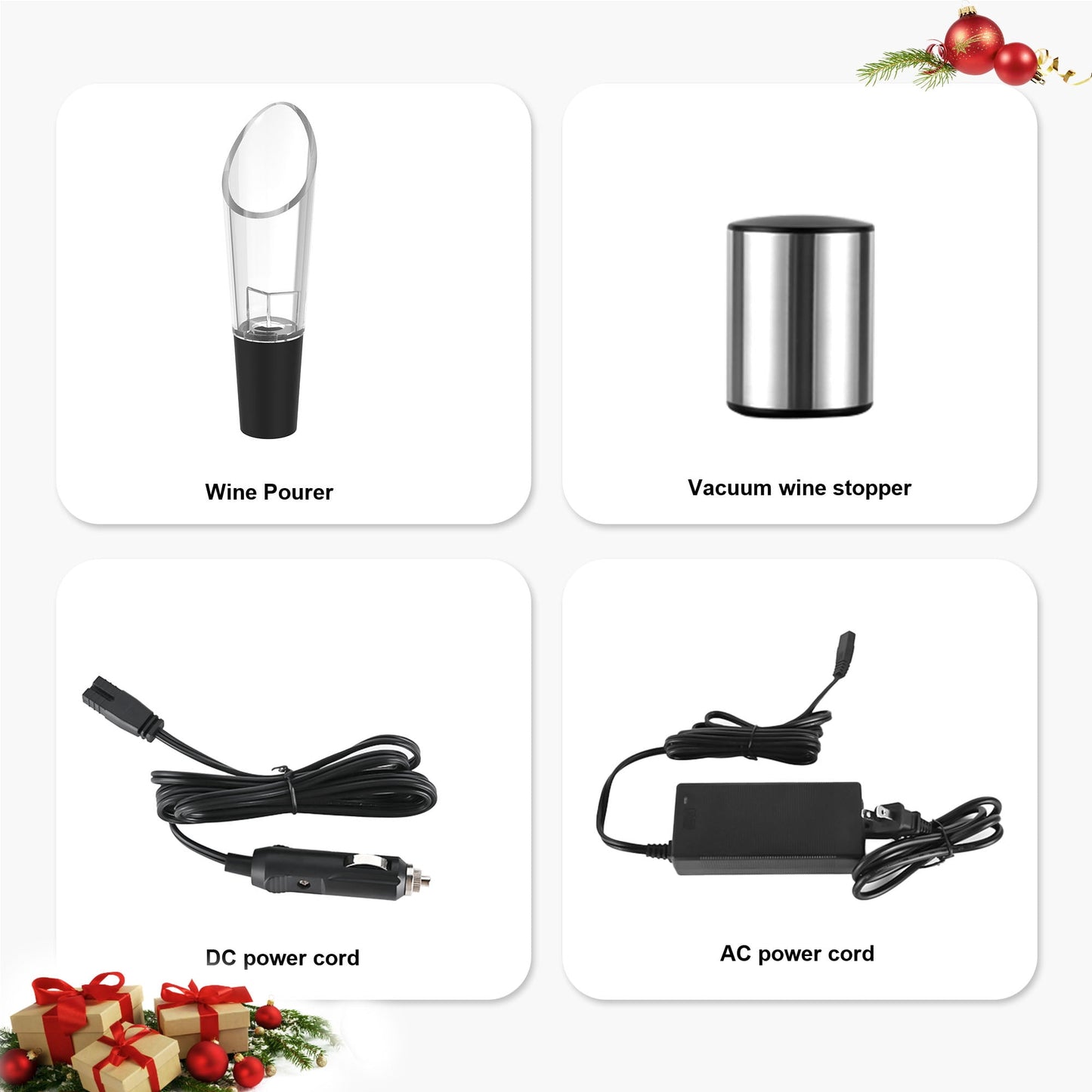 Simzlife Single Bottle Electric Wine Chiller with Digital Display & Wine Pourer for Wine & Champagne