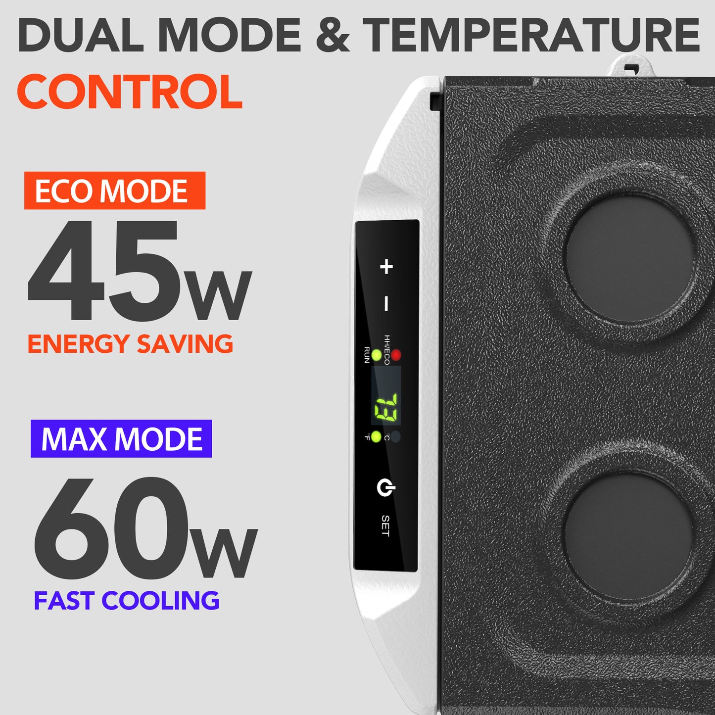 Simzlife 12 Volt Refrigerator 12V Car Fridge 22 Quart Portable Freezer Compressor Cooler 12/24V DC 110~240 Volt AC for Truck Van RV Camper SUV Travel Camping Road Trips