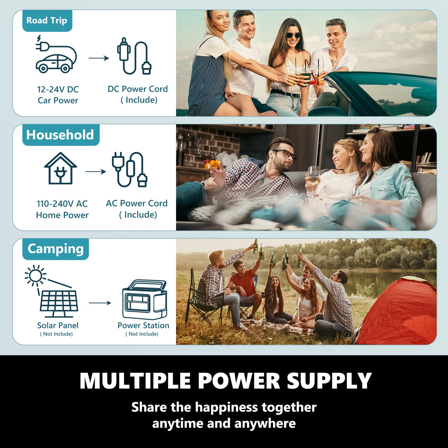 Simzlife 12 Volt Refrigerator, 19 QT(18 L) Portable Freezer, Electric Cooler -4℉~68℉, 12V Car Fridge Reversible Door, Portable Freezer 12/24V DC & 120-240V AC for Camping, Truck, Travel