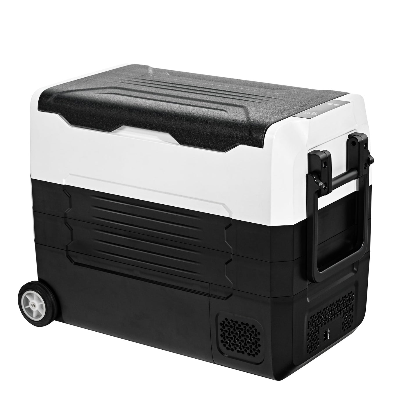 Simzlife 12 Volt Refrigerators, -4℉~68℉, 58 Quart Portable Freezer Mini Fridge 12/24V DC & 120-240V AC, Removable Divider, Car Fridge for Car, RV, Camping, Travel, Fishing, Outdoor or Home