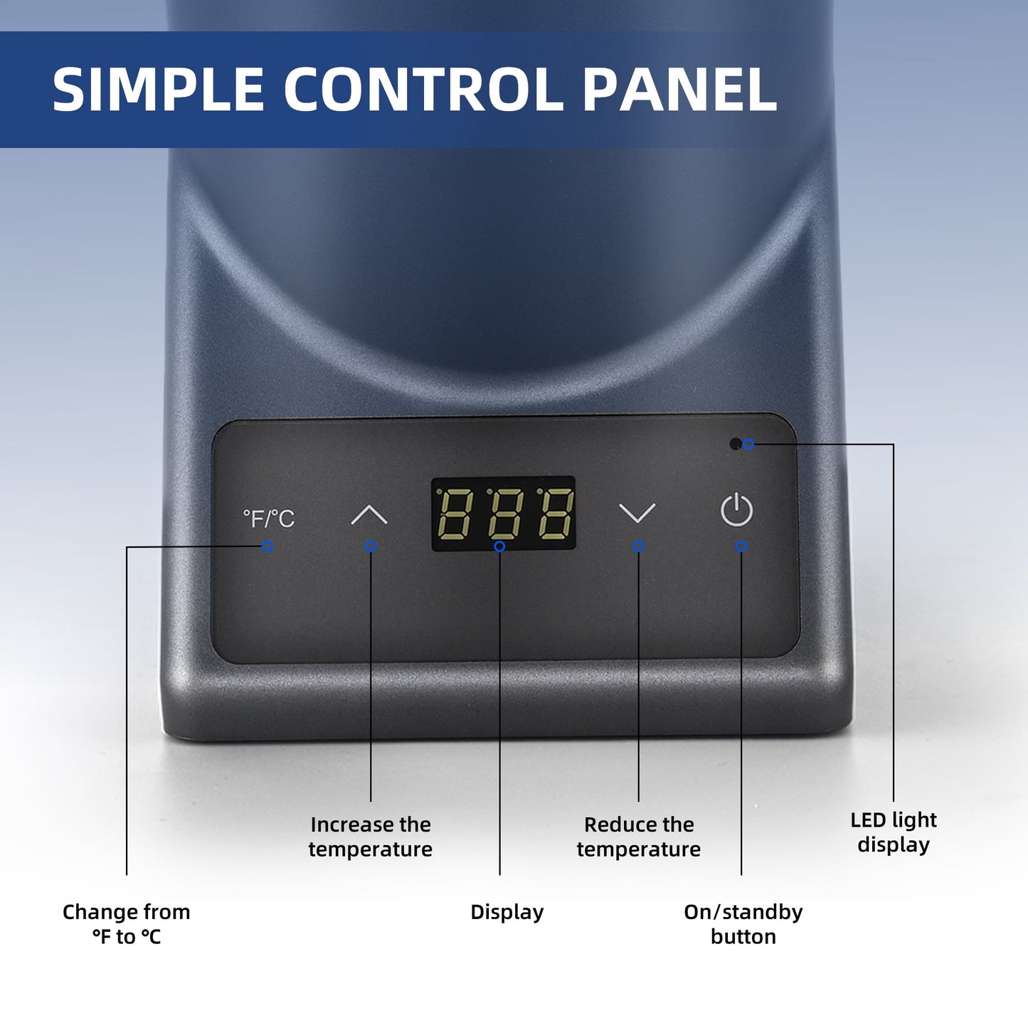 Simzlife Single Bottle Electric Wine Chiller with Digital Display & Wine Pourer for Wine & Champagne