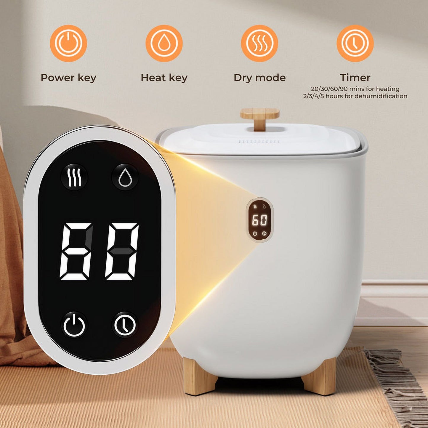 Simzlife Luxury Towel Warmer, Electric Hot Towel Warmer Bucket, Towel Dehumidifier