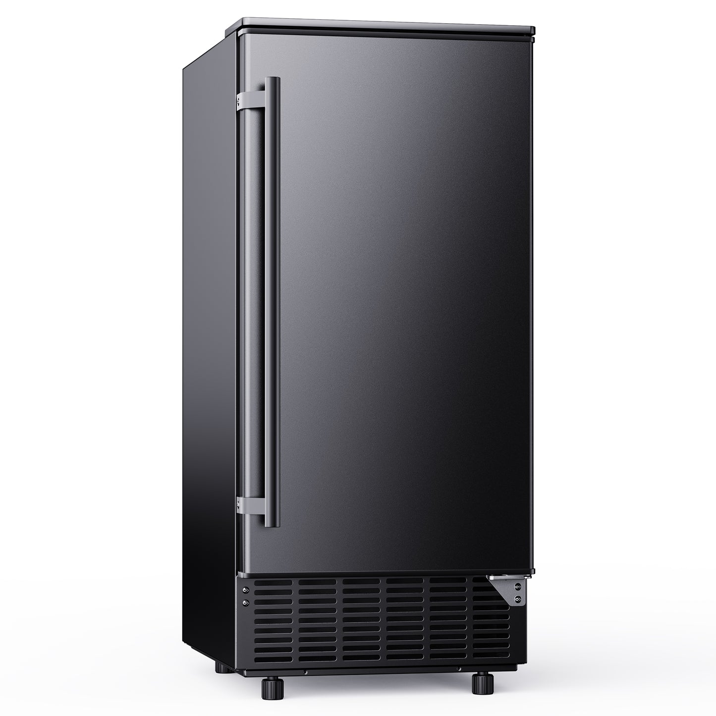 SIMZLIFE Built-in Commercial Ice Maker 80Lbs/24H, Under Counter or Freestanding, Self-Cleaning, Kitchen & Bar, Black