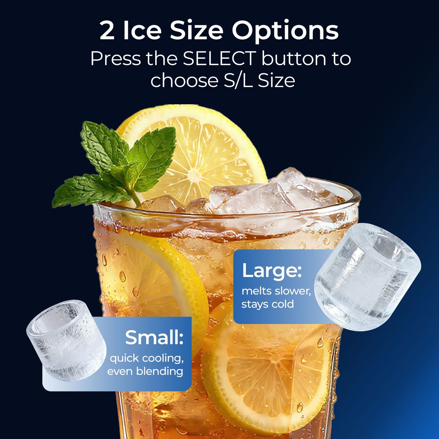Simzlife Ice Maker Countertop, 9 Cubes Ready in 6 Mins, 26lbs in 24Hrs, Self-Cleaning Ice Machine with Ice Scoop and Basket, 2 Sizes of Bullet Ice for Home Kitchen Office Bar Party