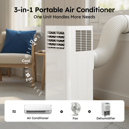 SIMZLIFE 12000 BTU Portable Air Conditioner with WIFI and Remote Control,Small AC Unit