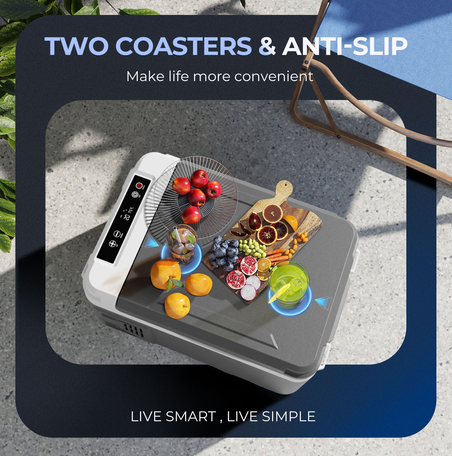 Simzlife 12 Volt Refrigerator, 11 Quart (10L) Car Fridge, Car Refrigerator -4℉~68℉, Portable Freezer for RV, Camping, Travel