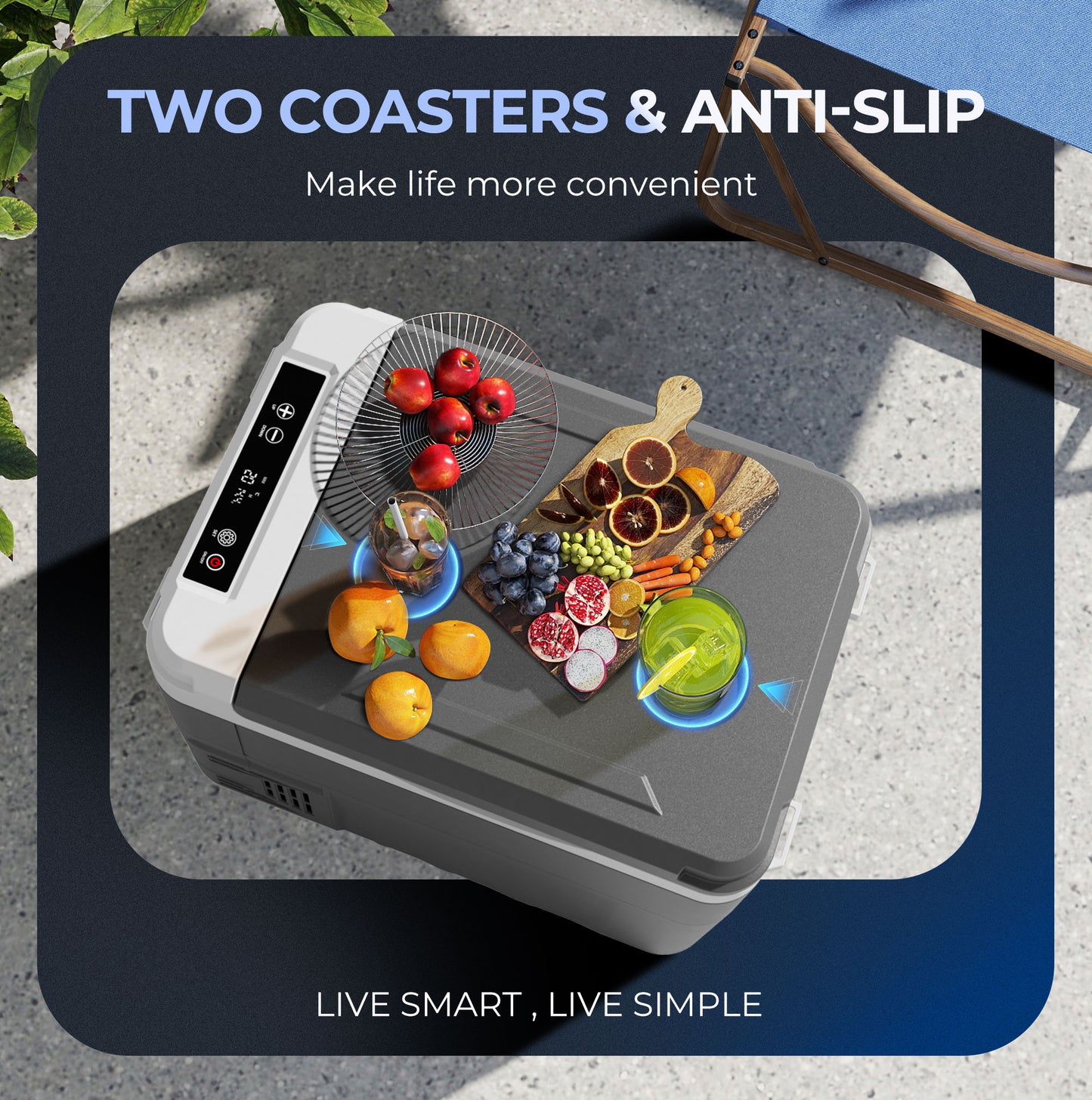 Simzlife 12 Volt Refrigerator, 16 Quart (15L) Car Fridge, Car Refrigerator -4℉~68℉, Portable Freezer for RV, Camping, Travel