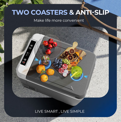 Simzlife 12 Volt Refrigerator, 16 Quart (15L) Car Fridge, Car Refrigerator -4℉~68℉, Portable Freezer for RV, Camping, Travel