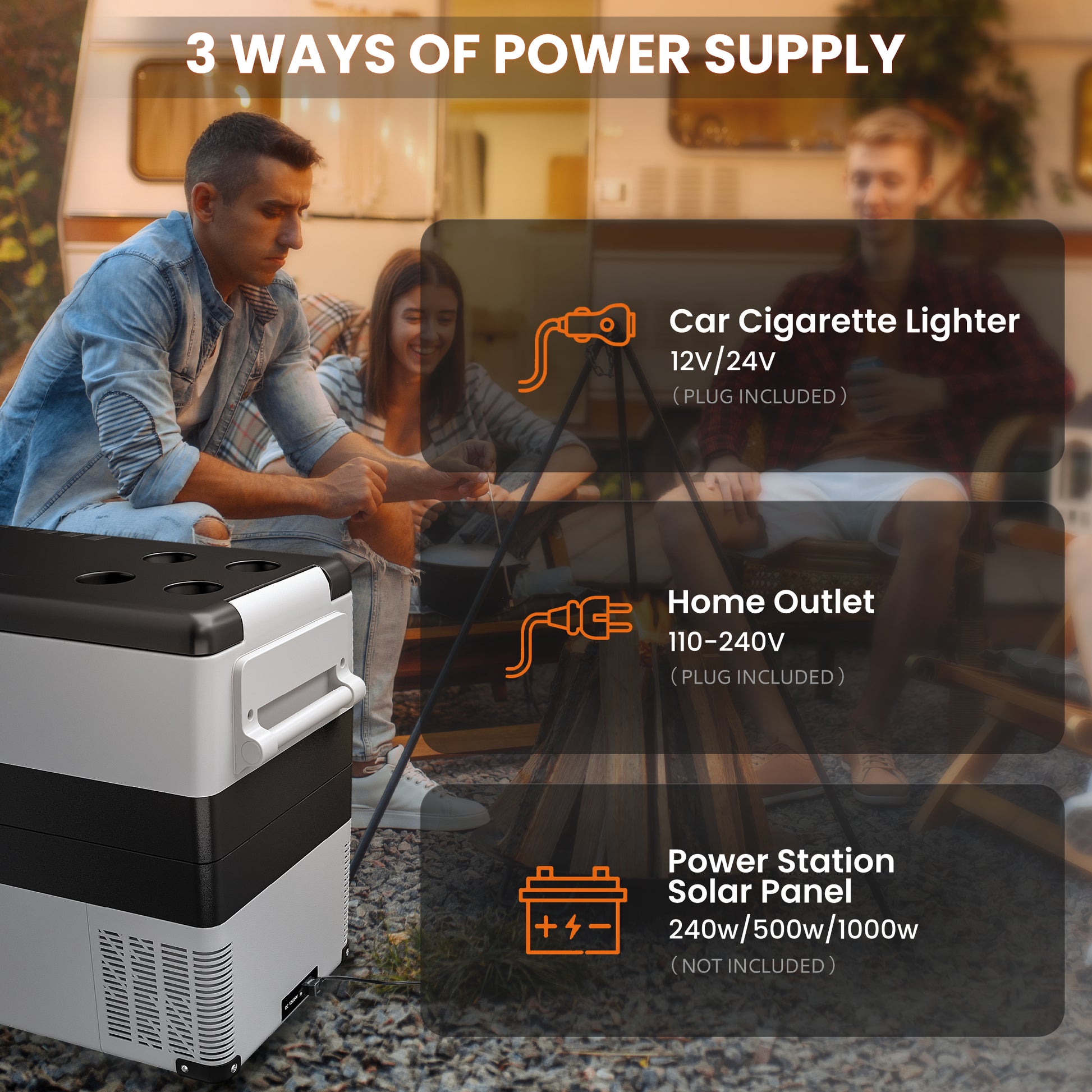 cigarette lighter fridge Alpicool ECX50 Portable Car Fridge Freezer 15A Rated Power How to plug fridge into