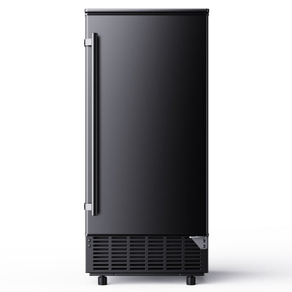 SIMZLIFE Built-in Commercial Ice Maker 80Lbs/24H, Under Counter or Freestanding, Self-Cleaning, Kitchen & Bar, Black