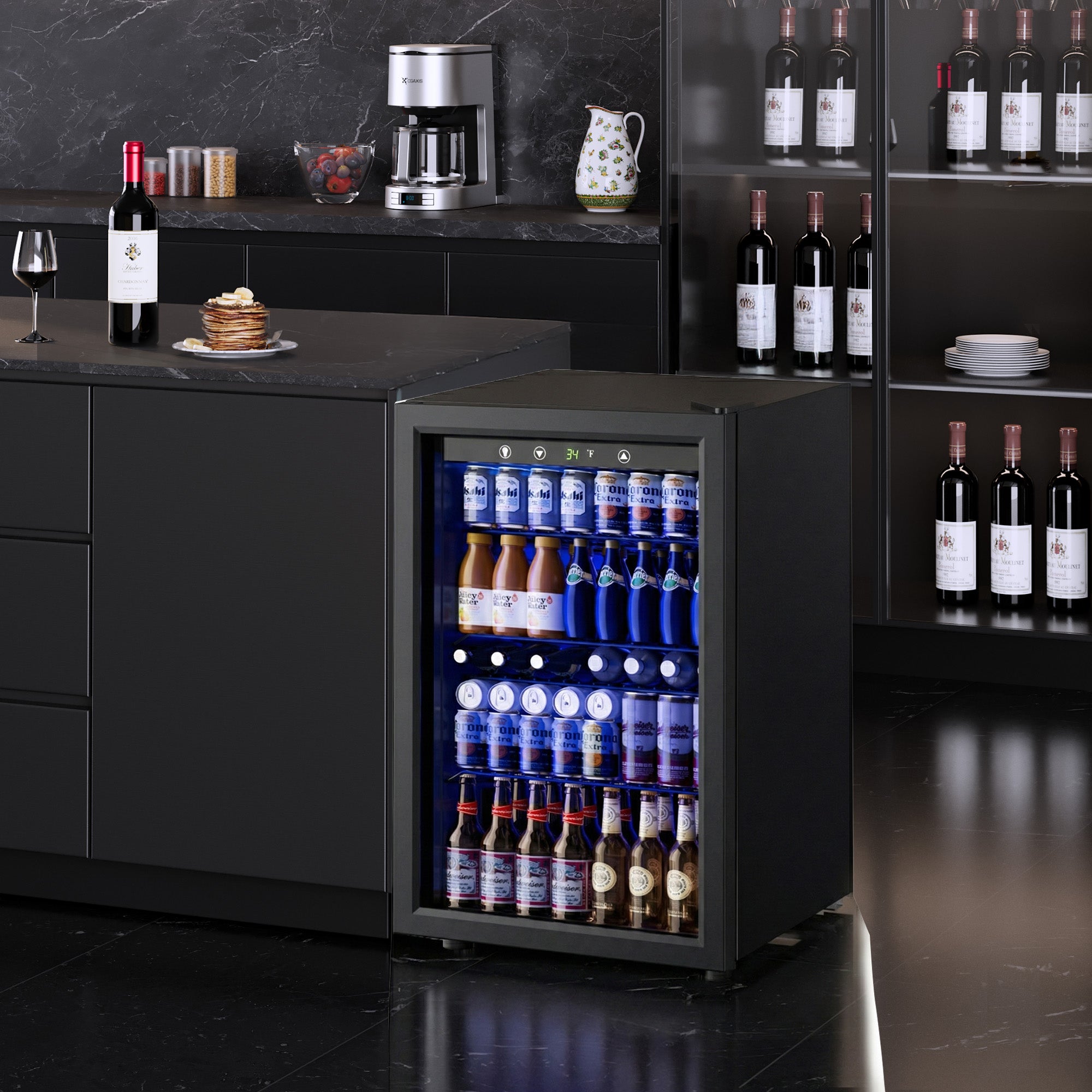 Simzlife 4.5 Cu.ft Beverage Refrigerator and Cooler, 145 Can Mini frid