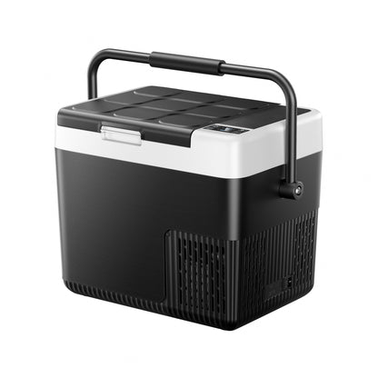 Simzlife 12V Portable Car Refrigerator - 19QT(18L), -4℉~68℉, 12/24V DC & 110-240V AC, Mini Fridge for RV/Camping/Travel/Truck/Home, Black