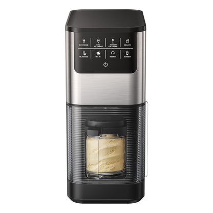 SIMZLIFE Ice Cream Maker, for Ice Cream, Gelato, Sorbet, Milkshakes & Frozen Yogurt, 8 One-Touch Programs, Re-Spin & Mix-In, (2) Tritan Cups