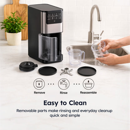 SIMZLIFE Ice Cream Maker, for Ice Cream, Gelato, Sorbet, Milkshakes & Frozen Yogurt, 8 One-Touch Programs, Re-Spin & Mix-In, (2) Tritan Cups