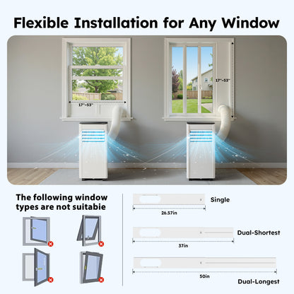 SIMZLIFE Portable Air Conditioner 10000 BTU,Portable Ac Unit up to 550 Sq