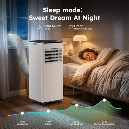 SIMZLIFE Portable Air Conditioner 10000 BTU,Portable Ac Unit up to 550 Sq