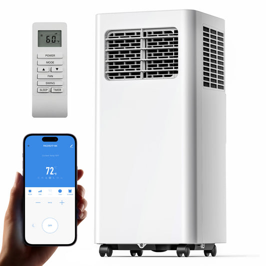 SIMZLIFE 14000 BTU Portable Air Conditioner with WIFI and Remote Control,Small AC Unit