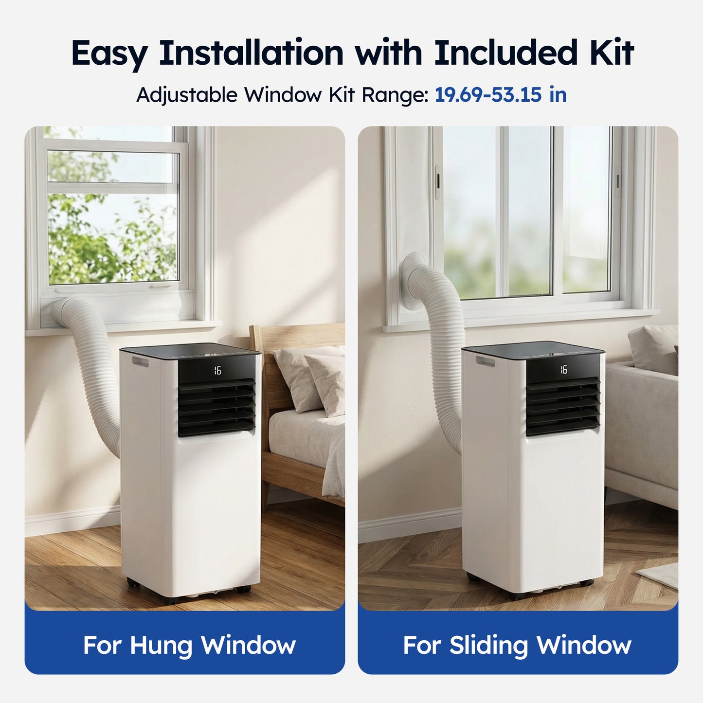 SIMZLIFE 10000 BTU Portable Air Conditioner with WIFI and Remote Control,Small AC Unit with Dehumidifier and Fan
