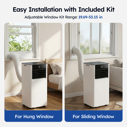 SIMZLIFE 10000 BTU Portable Air Conditioner with WIFI and Remote Control,Small AC Unit with Dehumidifier and Fan