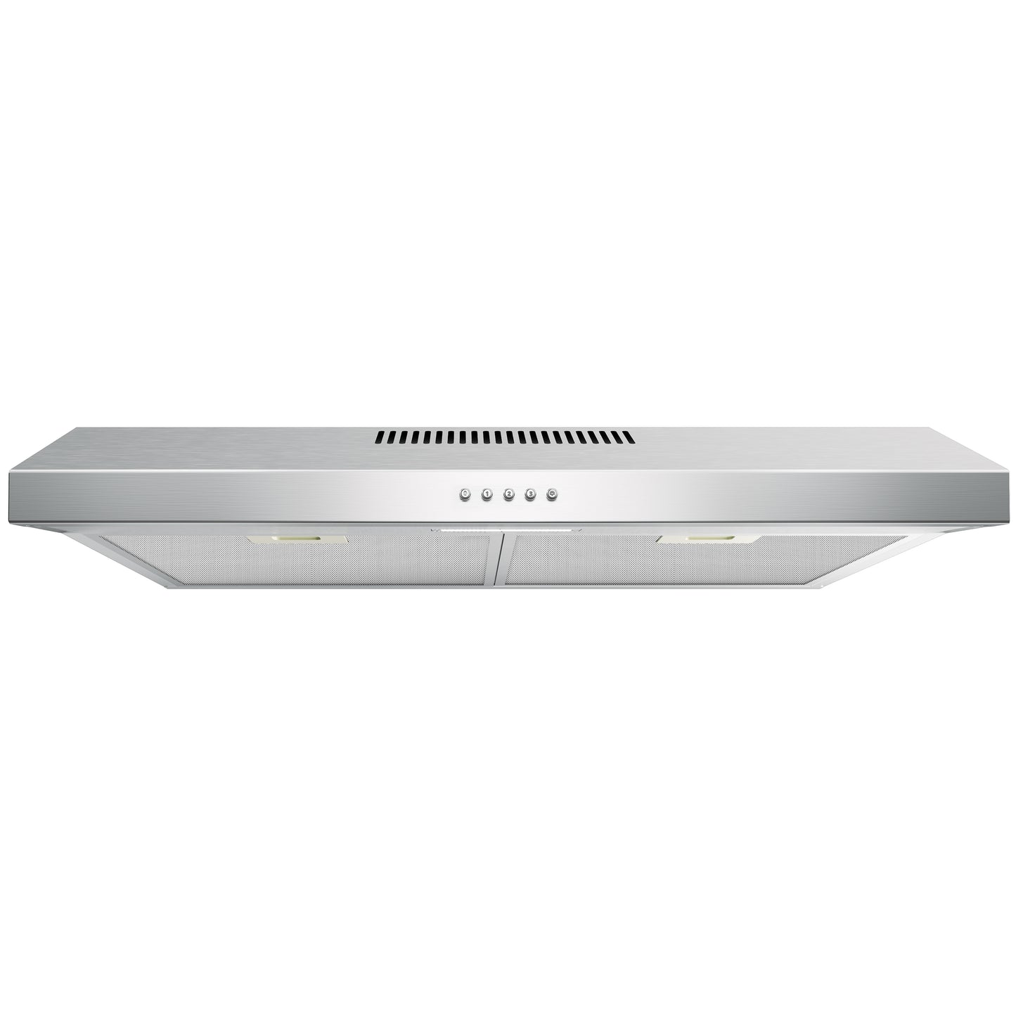 Simzlife Under Cabinet Ductless Range Hood 30 inch with 350CFM 3 Speed Exhaust Fan, Kitchen Wall Mount Range Hood with 2W LED Light, Kitchen Hood with Washable Filter, Stainless Steel