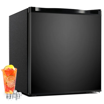 Simzlife 1.6 Cu.ft Single Door Mini Refrigerator with Freezer, 18.3 in W, 19.6 in H, Black