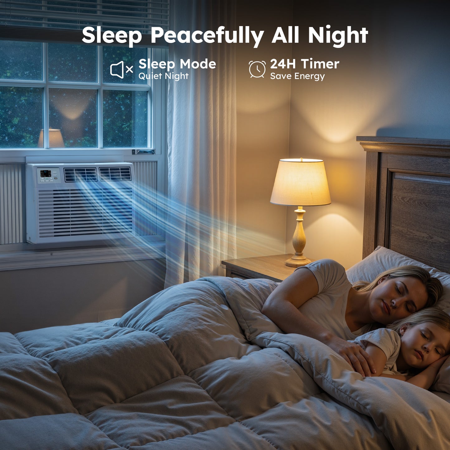 SIMZLIFE 10,000 BTU Window Air Conditioner With APP, Cools Up To 450 Sq Ft