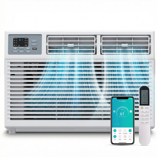 SIMZLIFE 12,000 BTU Window Air Conditioner With APP, Cools Up To 550 Sq Ft